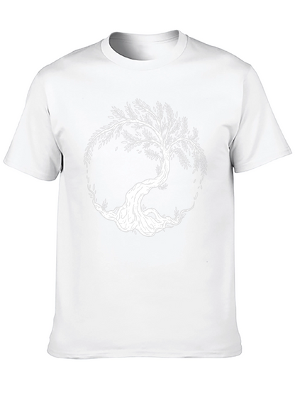 Yggdrasil Tree of Life Graphic T-Shirt - Black