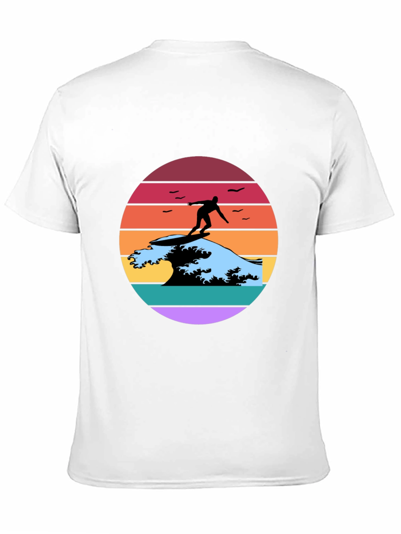 Retro Surfer Wave Graphic Tee