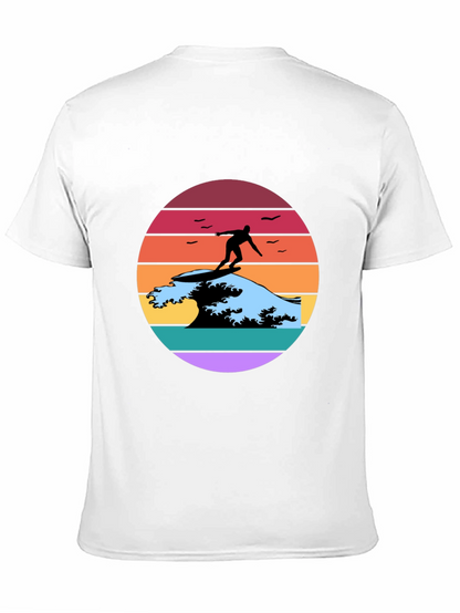 Retro Surfer Wave Graphic Tee