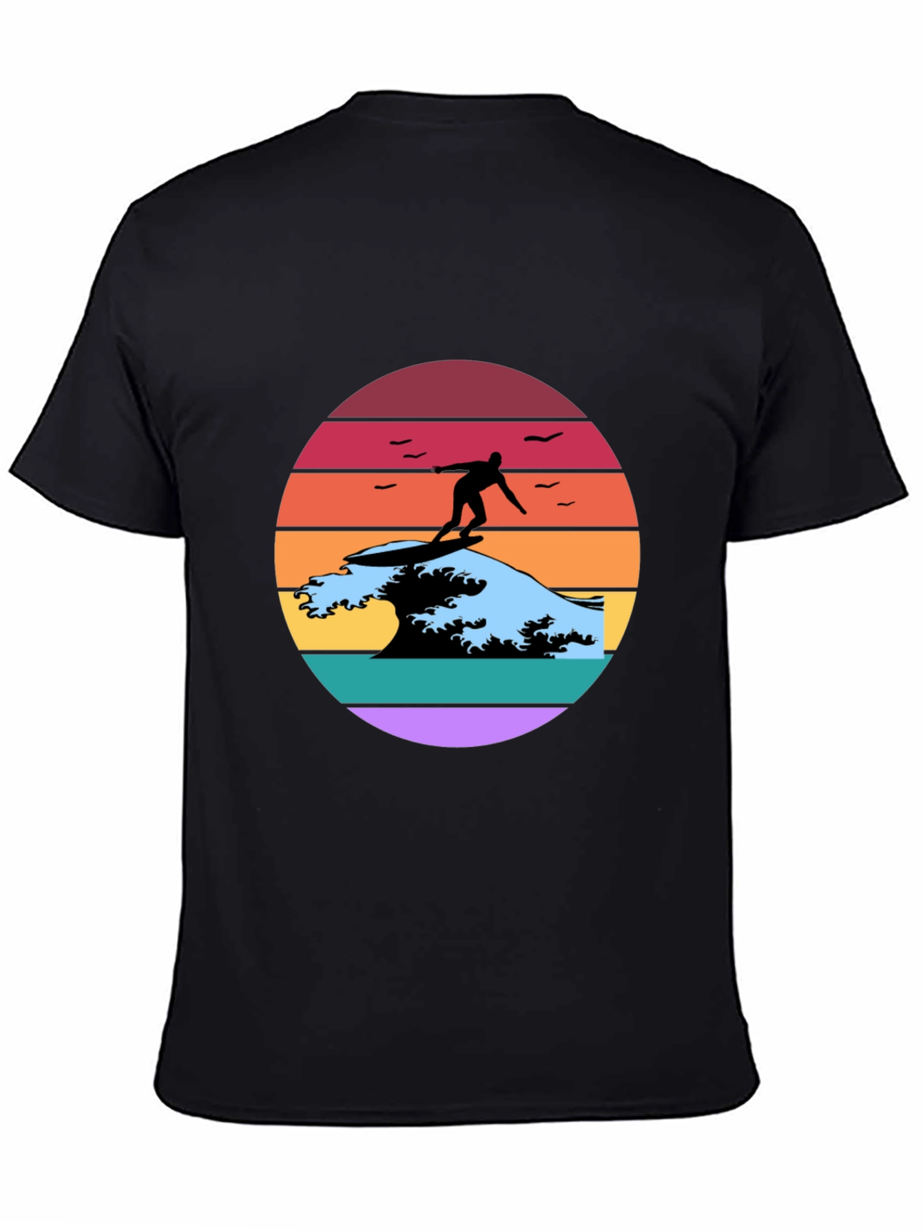 Retro Surfer Wave Graphic Tee