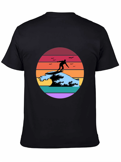 Retro Surfer Wave Graphic Tee