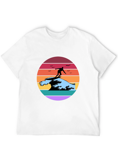 Retro Surfer Wave Graphic Tee