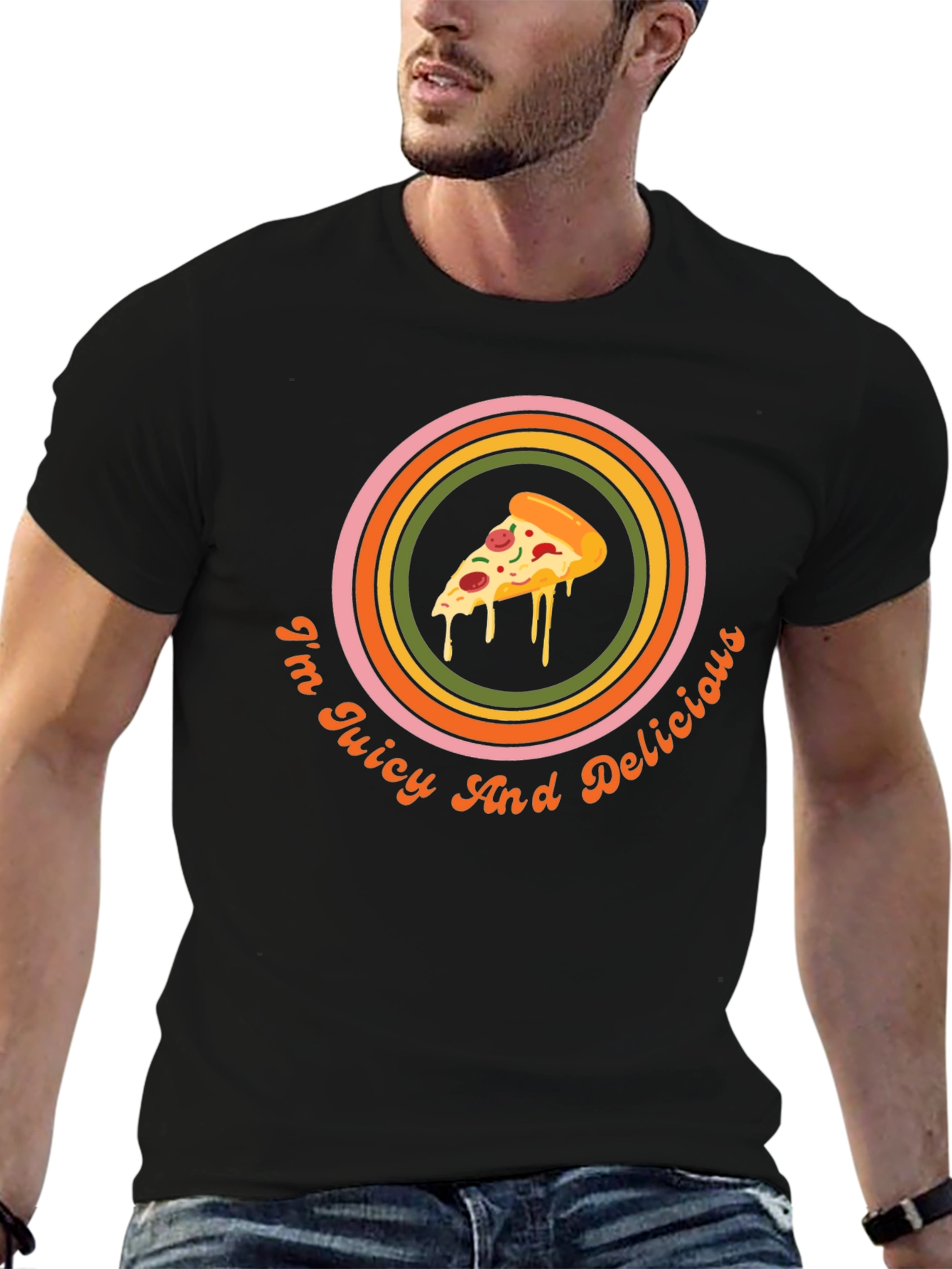 Juicy & Delicious Pizza Graphic Tee - Unisex