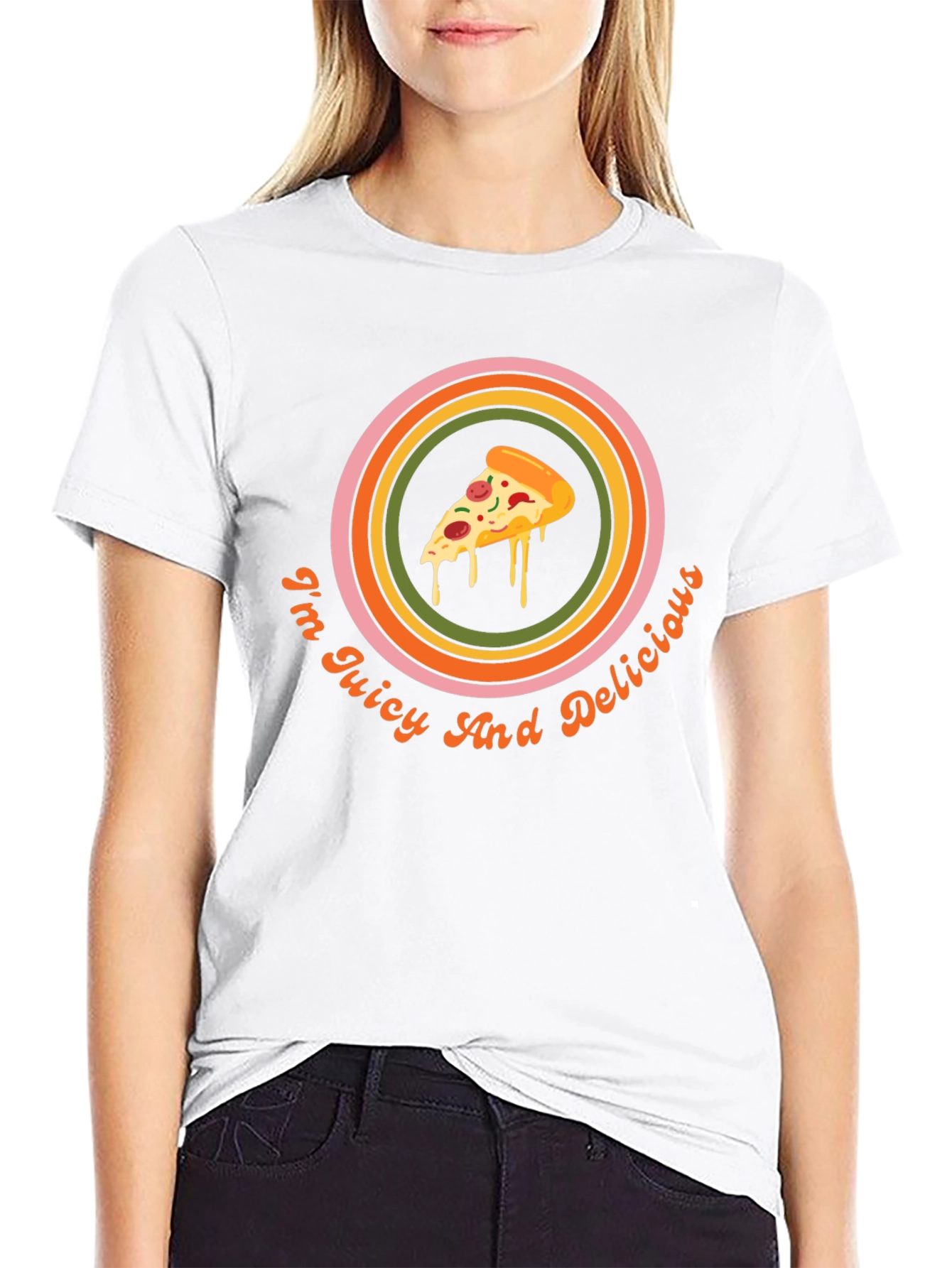 Juicy & Delicious Pizza Graphic Tee - Unisex