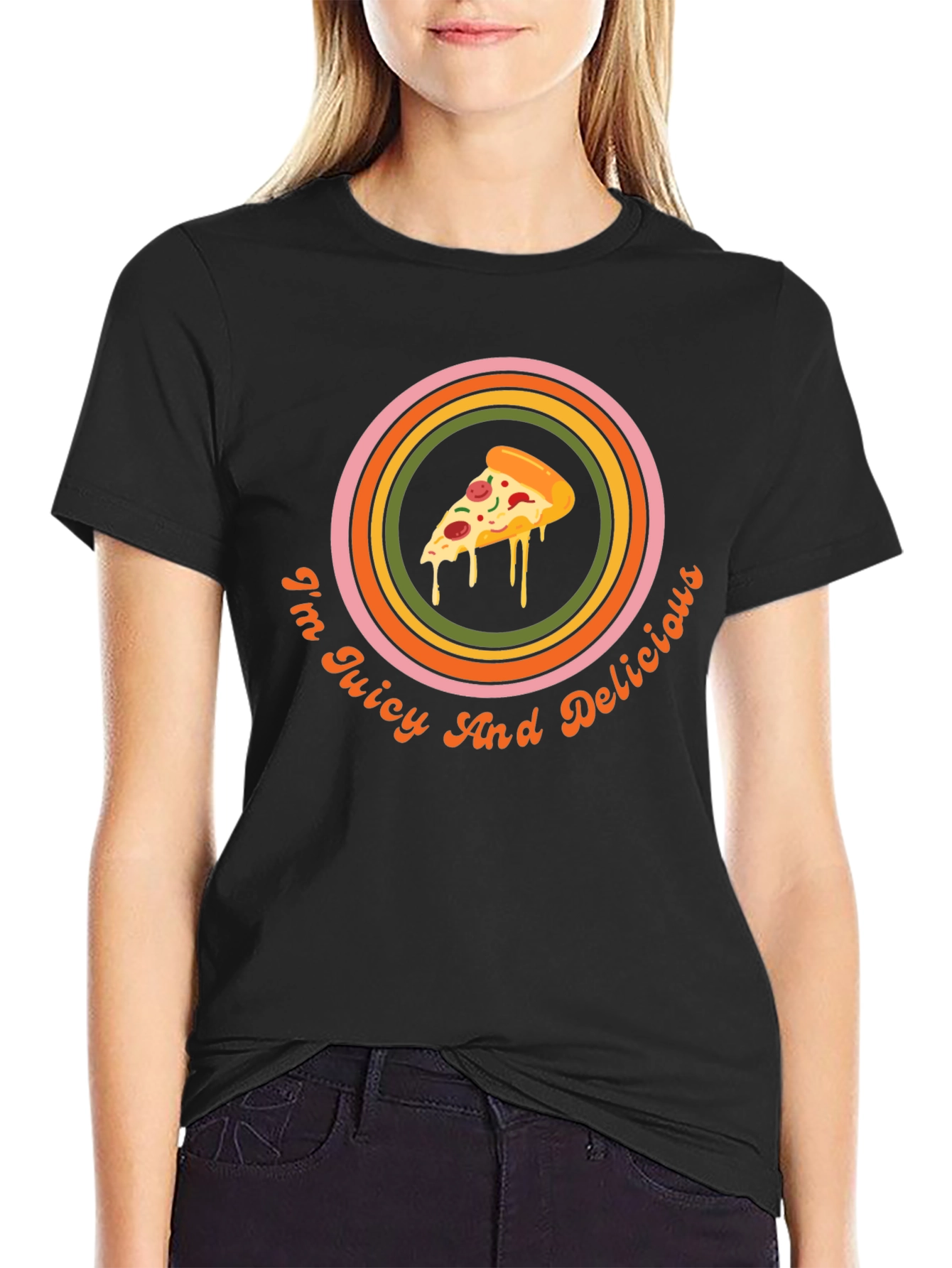 Juicy & Delicious Pizza Graphic Tee - Unisex