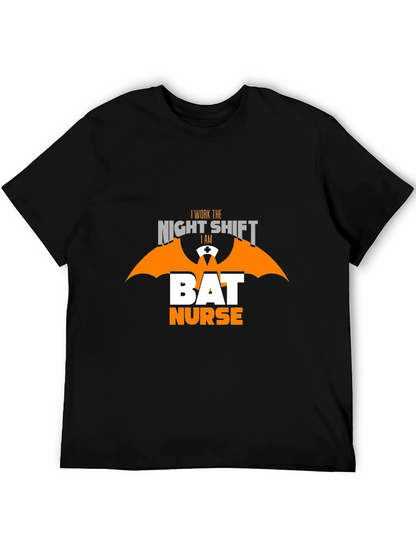 Night Shift Bat Nurse T-Shirt - Halloween Apparel