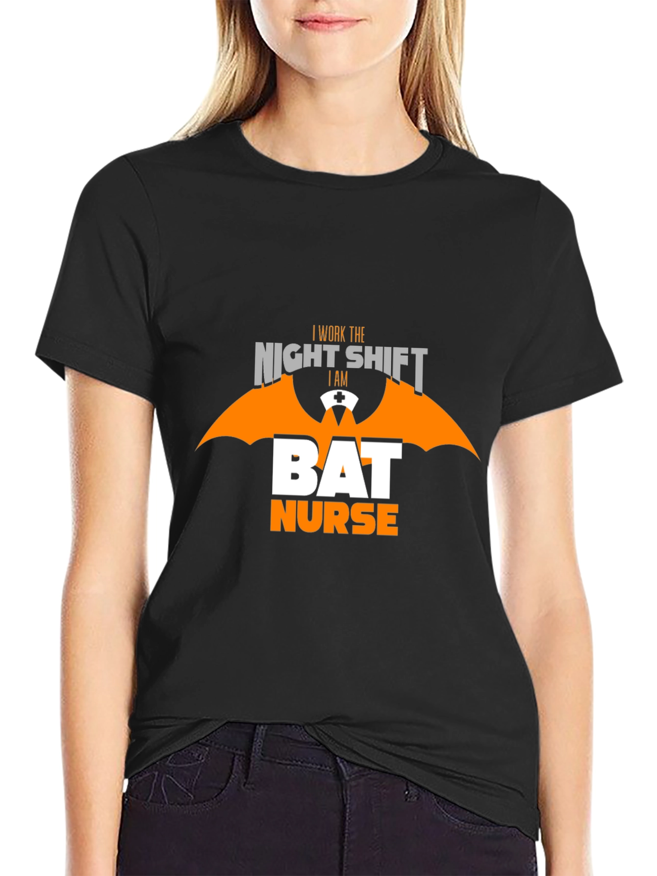 Night Shift Bat Nurse T-Shirt - Halloween Apparel