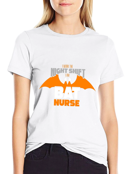Night Shift Bat Nurse T-Shirt - Halloween Apparel