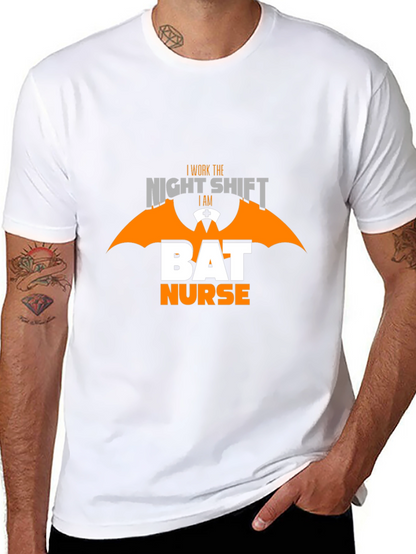 Night Shift Bat Nurse T-Shirt - Halloween Apparel