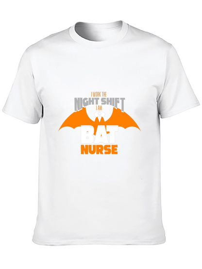 Night Shift Bat Nurse T-Shirt - Halloween Apparel
