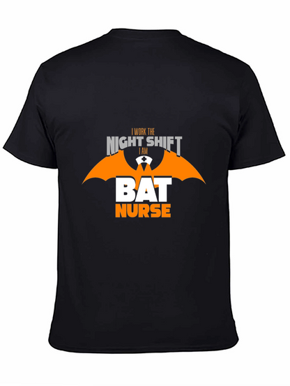 Night Shift Bat Nurse T-Shirt - Halloween Apparel