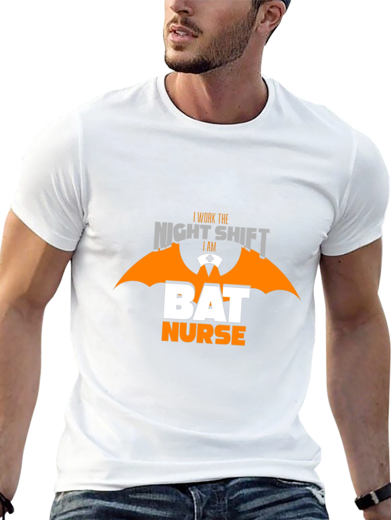 Night Shift Bat Nurse T-Shirt - Halloween Apparel