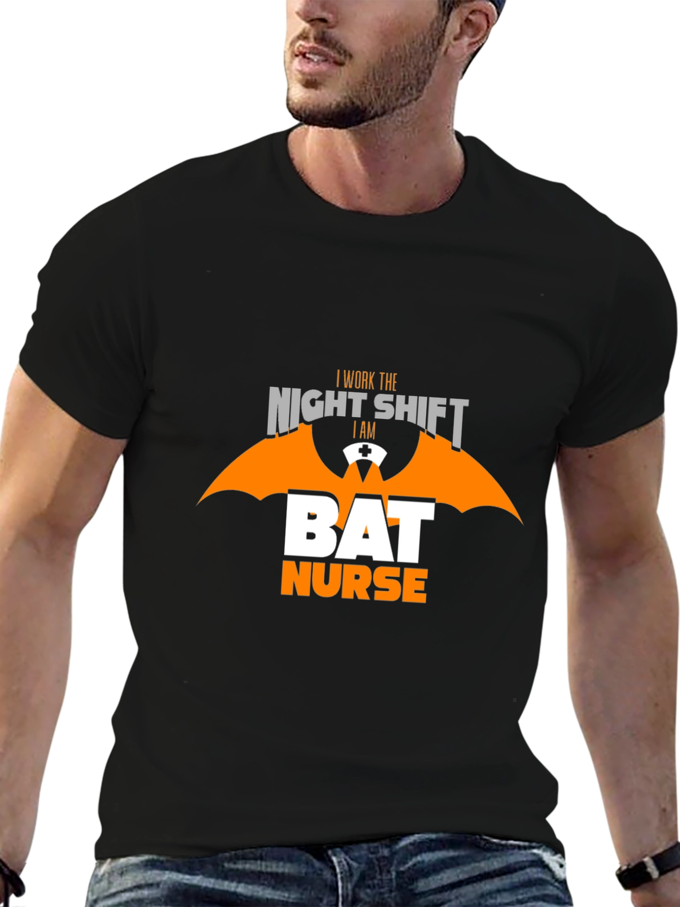 Night Shift Bat Nurse T-Shirt - Halloween Apparel