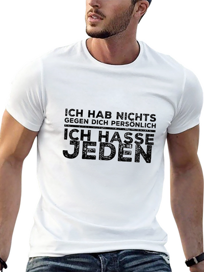 Ich Hasse Jeden Slogan T-Shirt