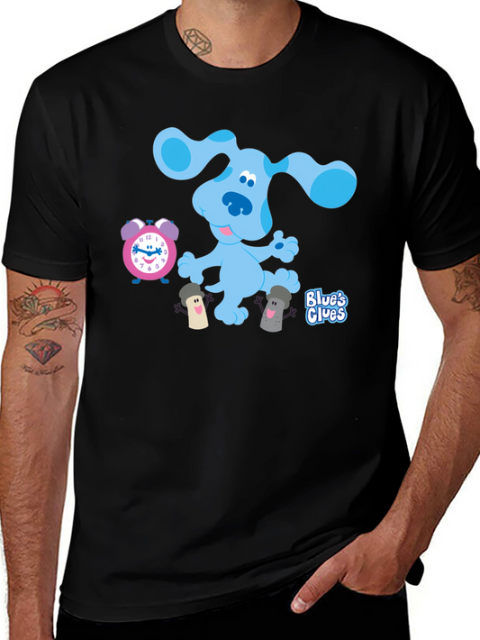 Blues Clues T-Shirt - Cartoon Dog Graphic Tee