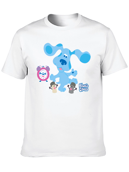 Blues Clues T-Shirt - Cartoon Dog Graphic Tee