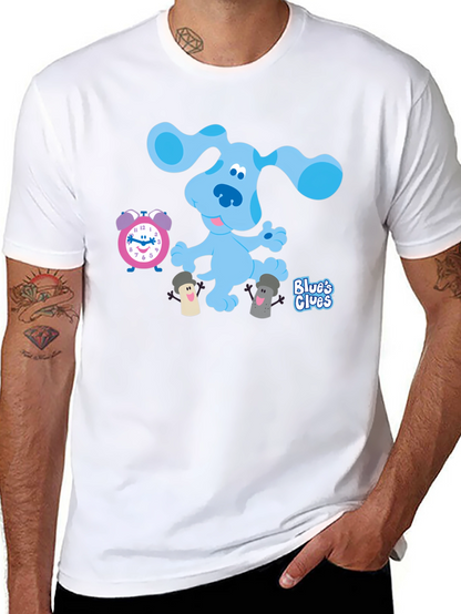 Blues Clues T-Shirt - Cartoon Dog Graphic Tee