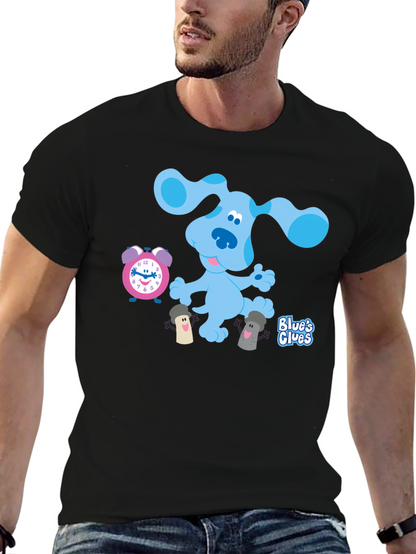 Blues Clues T-Shirt - Cartoon Dog Graphic Tee