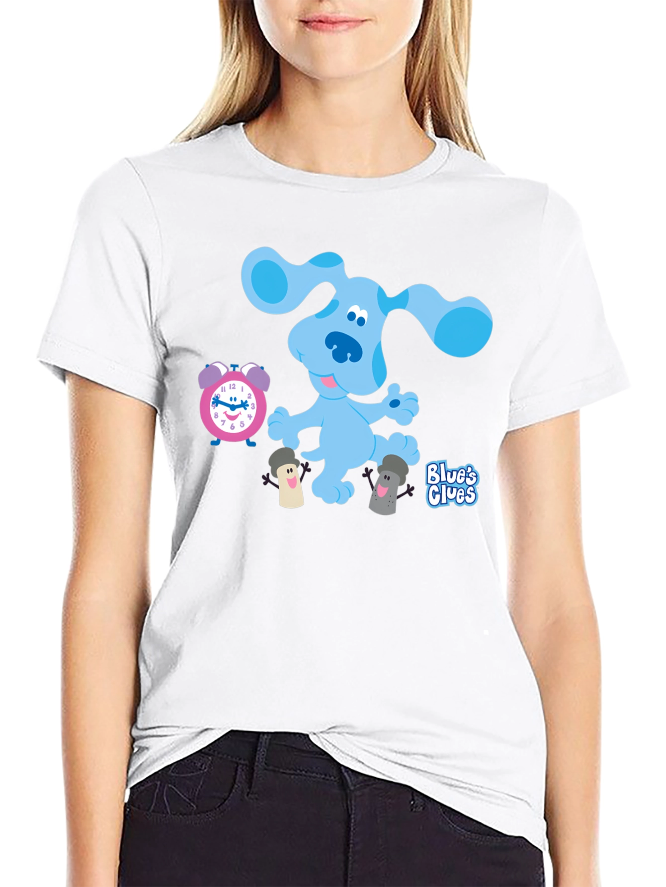 Blues Clues T-Shirt - Cartoon Dog Graphic Tee