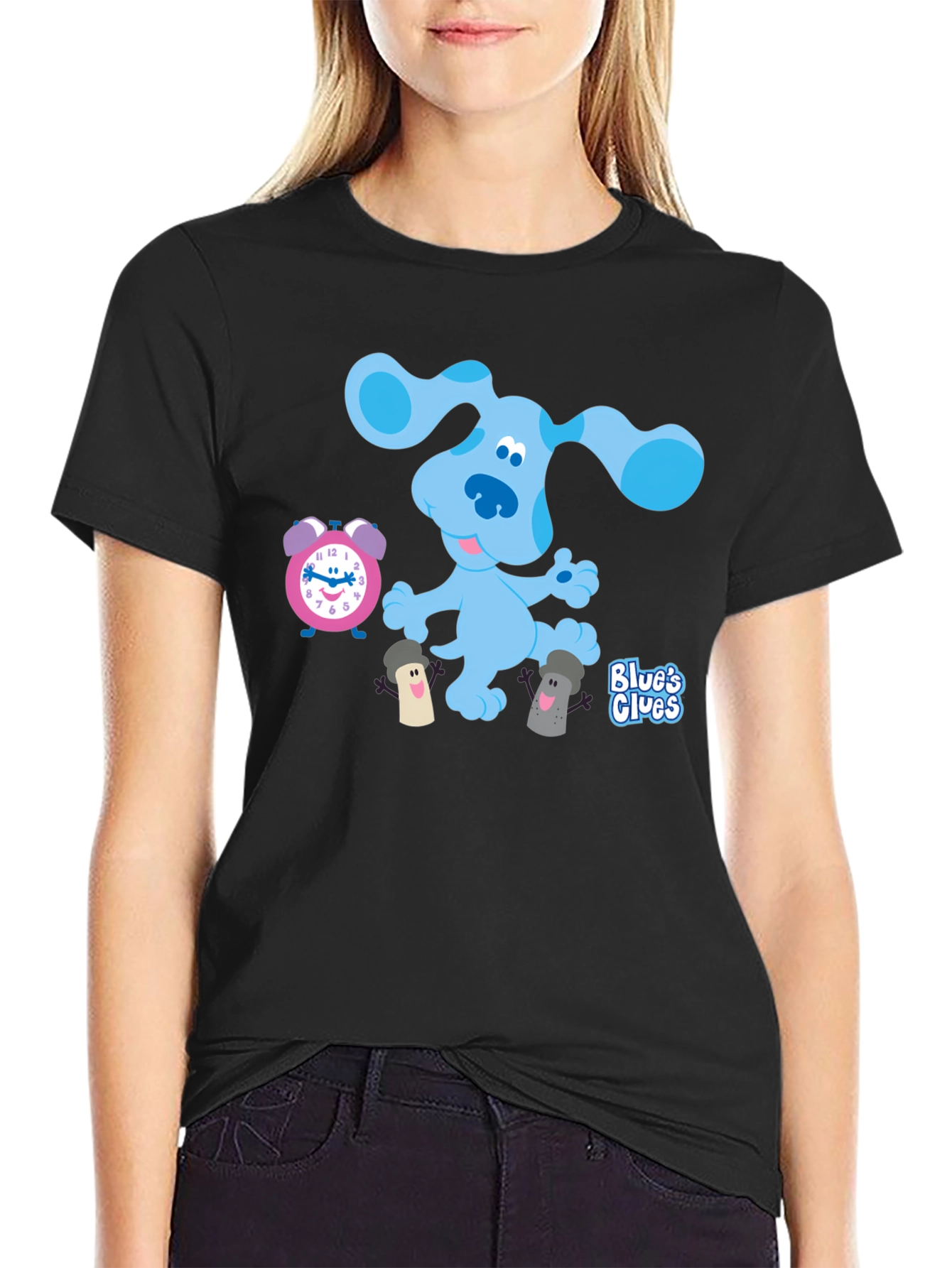 Blues Clues T-Shirt - Cartoon Dog Graphic Tee