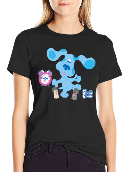Blues Clues T-Shirt - Cartoon Dog Graphic Tee