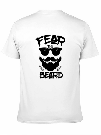 Fear The Beard Mens Black Graphic Tee