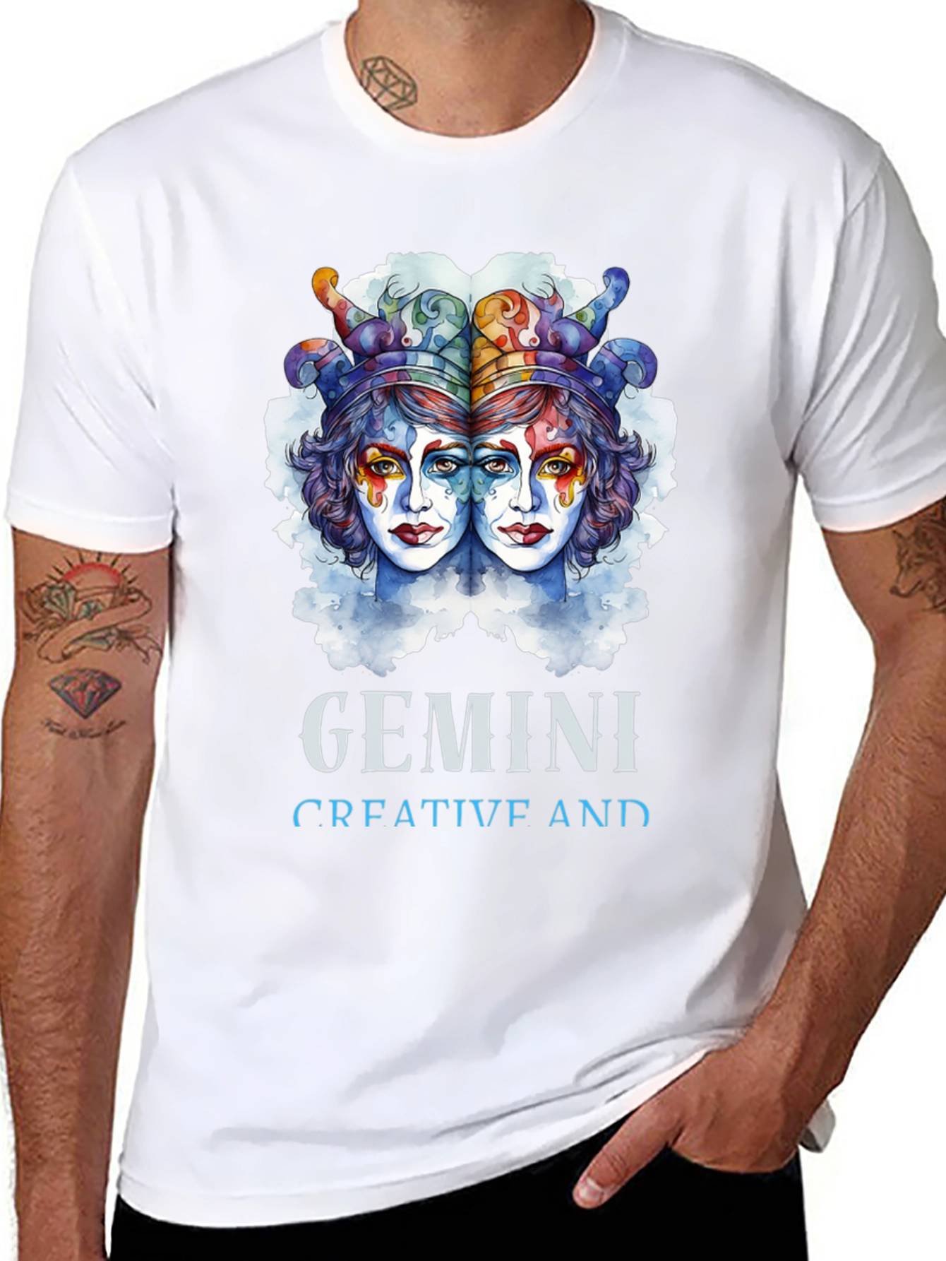 Gemini Creative T-Shirt Zodiac Sign Tee