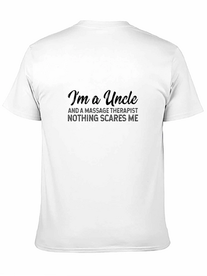 Im A Uncle Massage Therapist Black T-Shirt