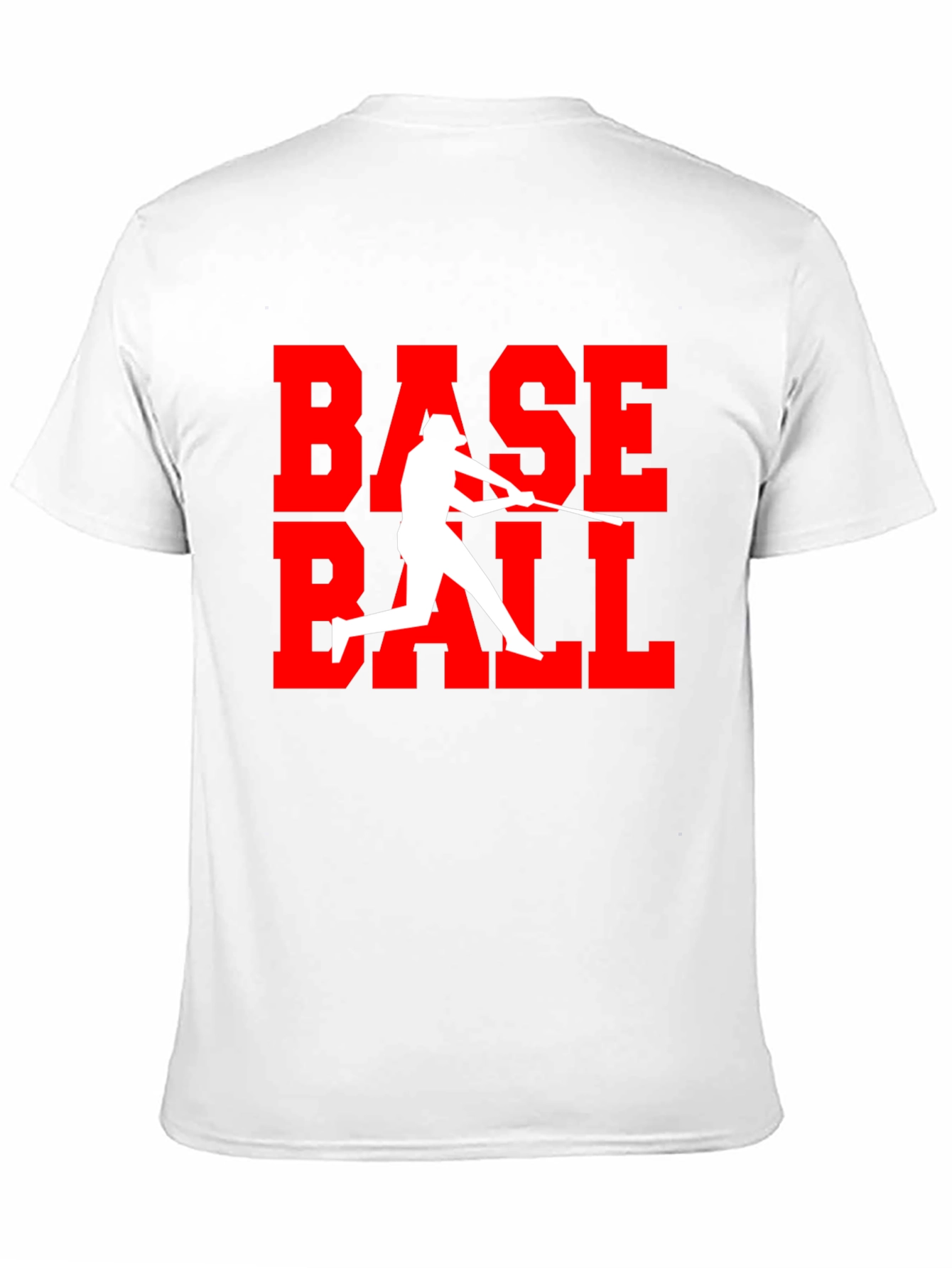 Baseball Graphic Tee - Black Cotton T-Shirt
