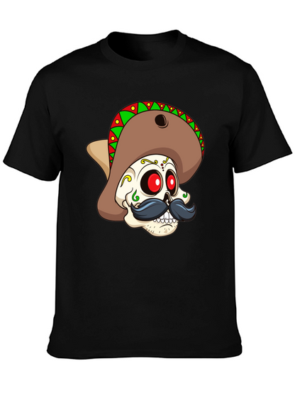 Dia de los Muertos Skull Graphic Tee
