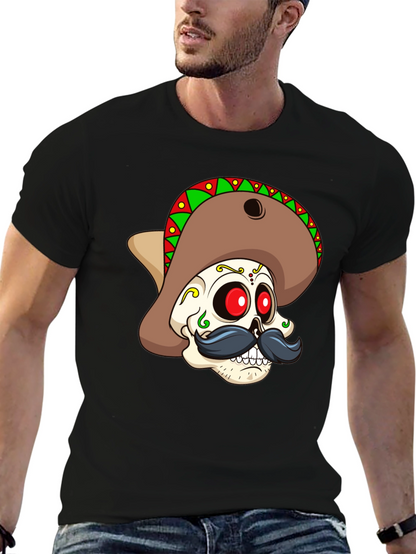 Dia de los Muertos Skull Graphic Tee