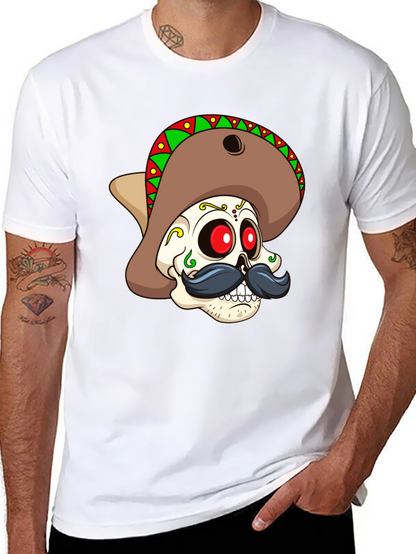 Dia de los Muertos Skull Graphic Tee