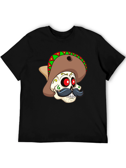 Dia de los Muertos Skull Graphic Tee