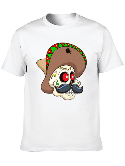 Dia de los Muertos Skull Graphic Tee