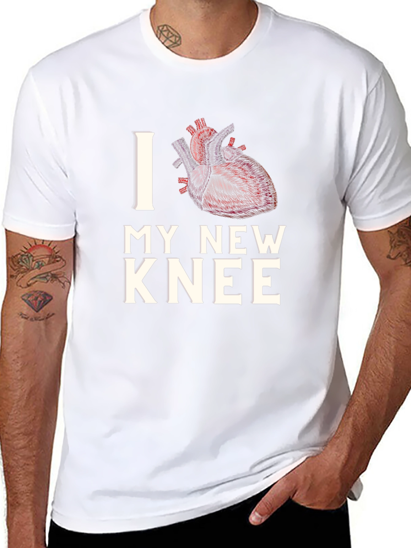 I Heart My New Knee Funny T-Shirt