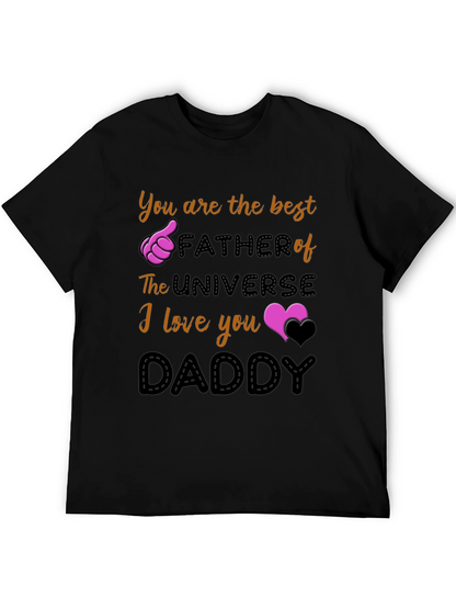 Best Dad Ever T-Shirt - Universe Fathers Day Gift
