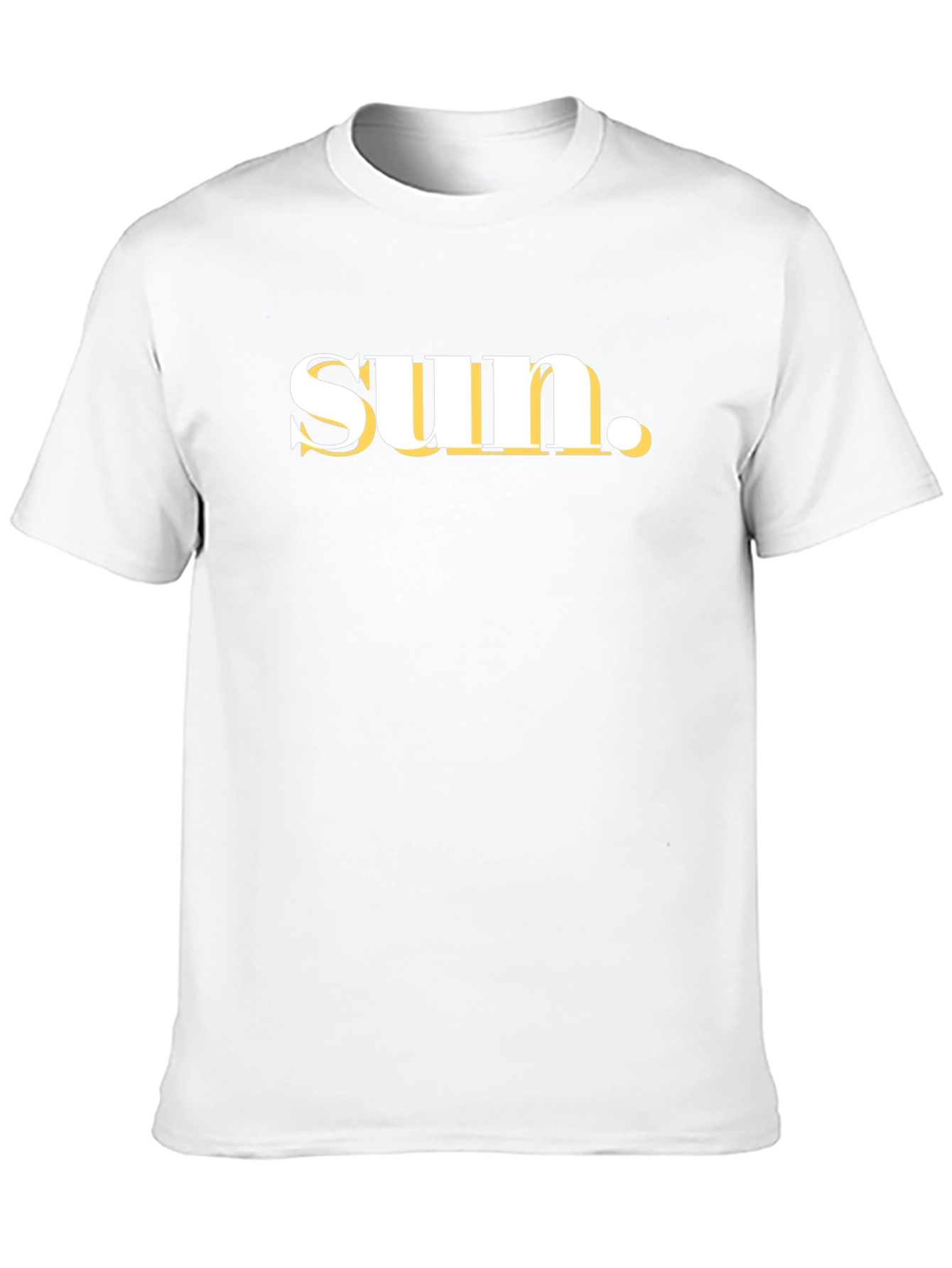 Black T-Shirt with Sun Graphic