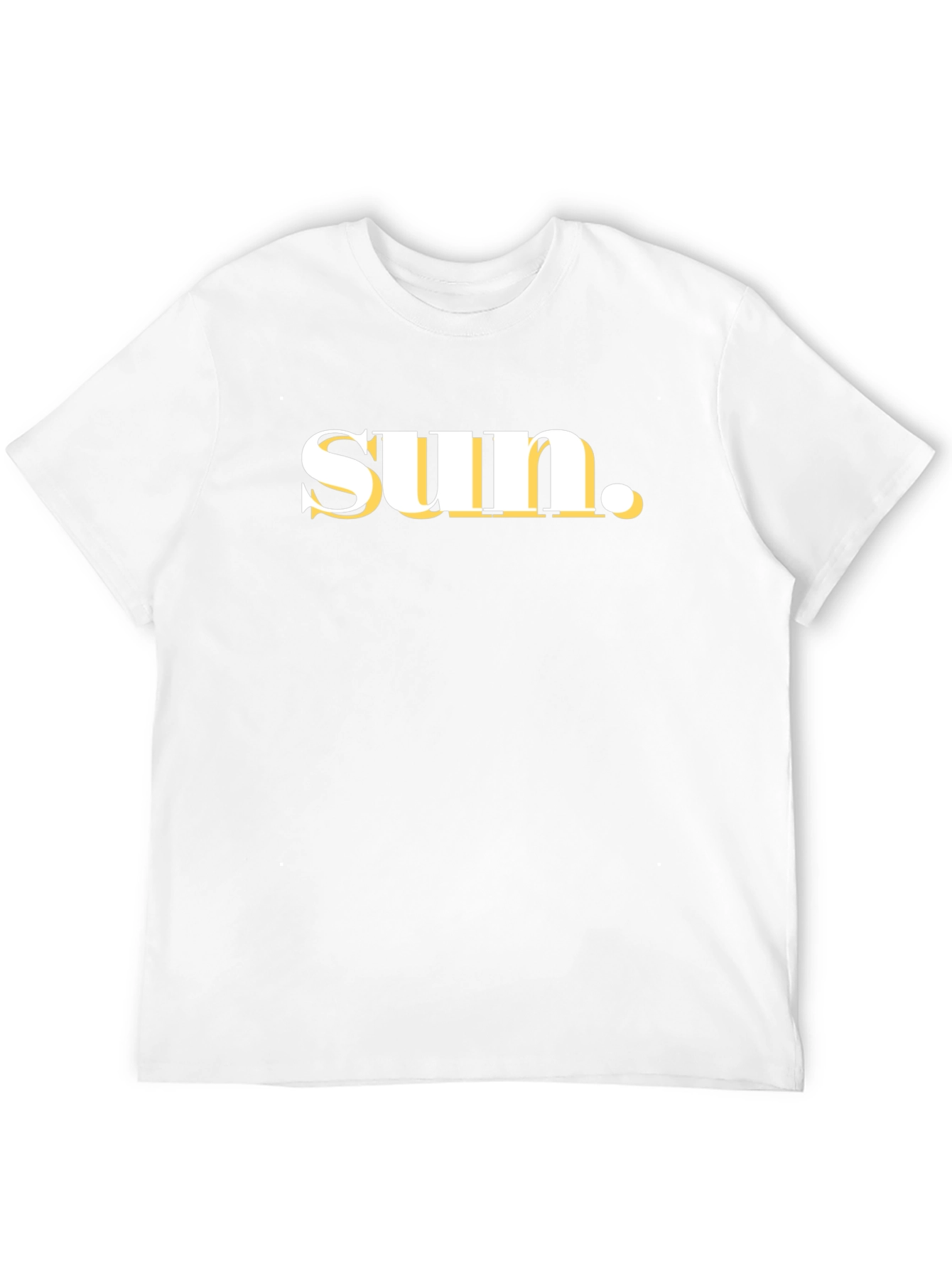 Black T-Shirt with Sun Graphic