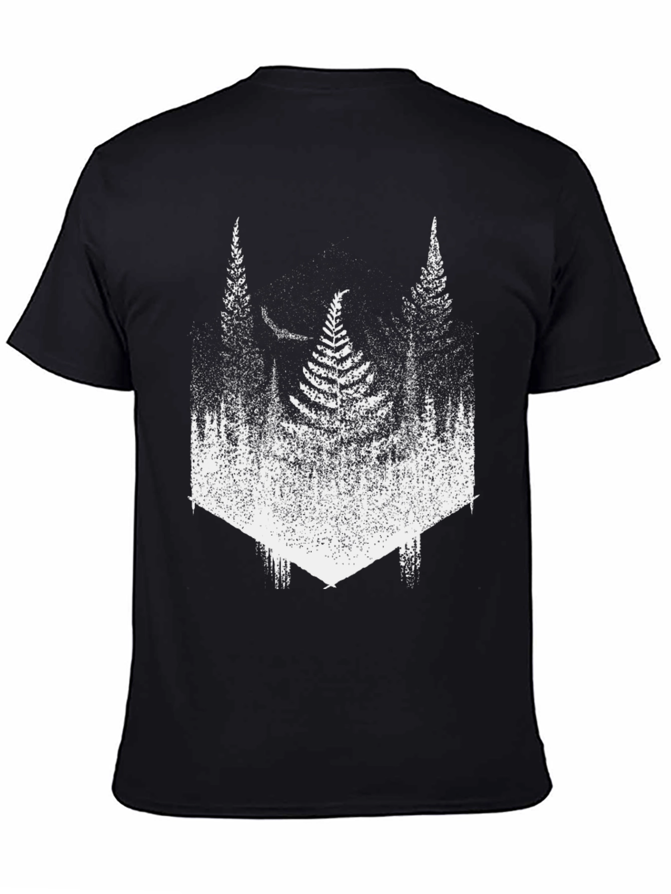Nature Inspired Forest T-Shirt - Black