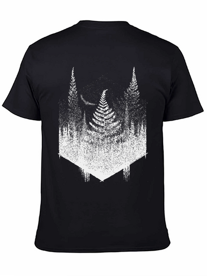Nature Inspired Forest T-Shirt - Black