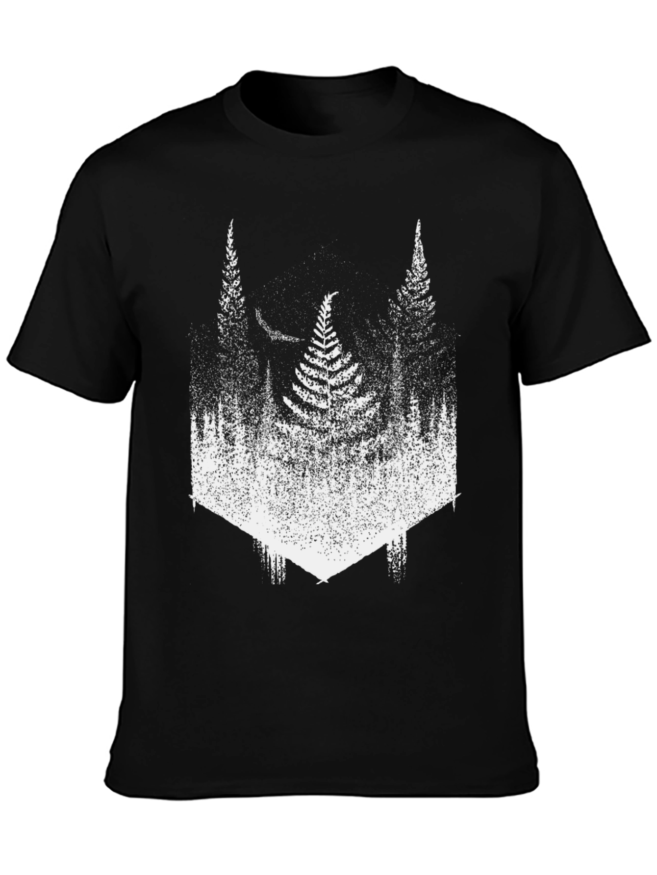 Nature Inspired Forest T-Shirt - Black