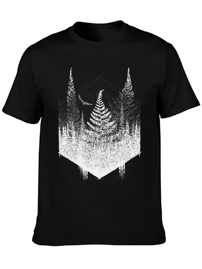 Nature Inspired Forest T-Shirt - Black