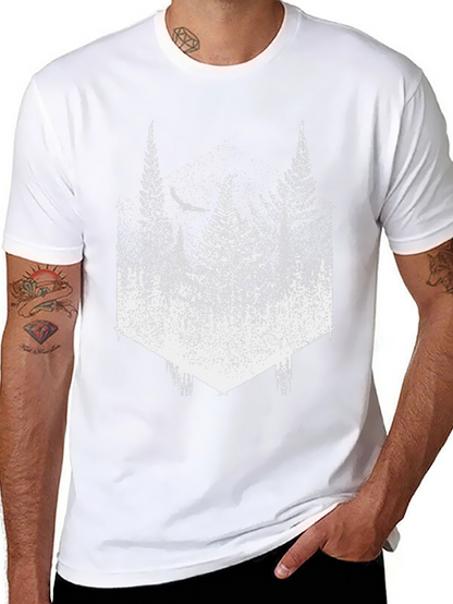 Nature Inspired Forest T-Shirt - Black