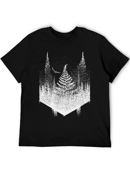 Nature Inspired Forest T-Shirt - Black