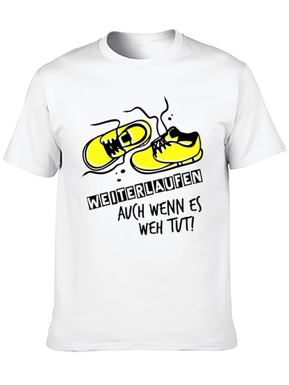 Running Shoes Graphic Black T-Shirt