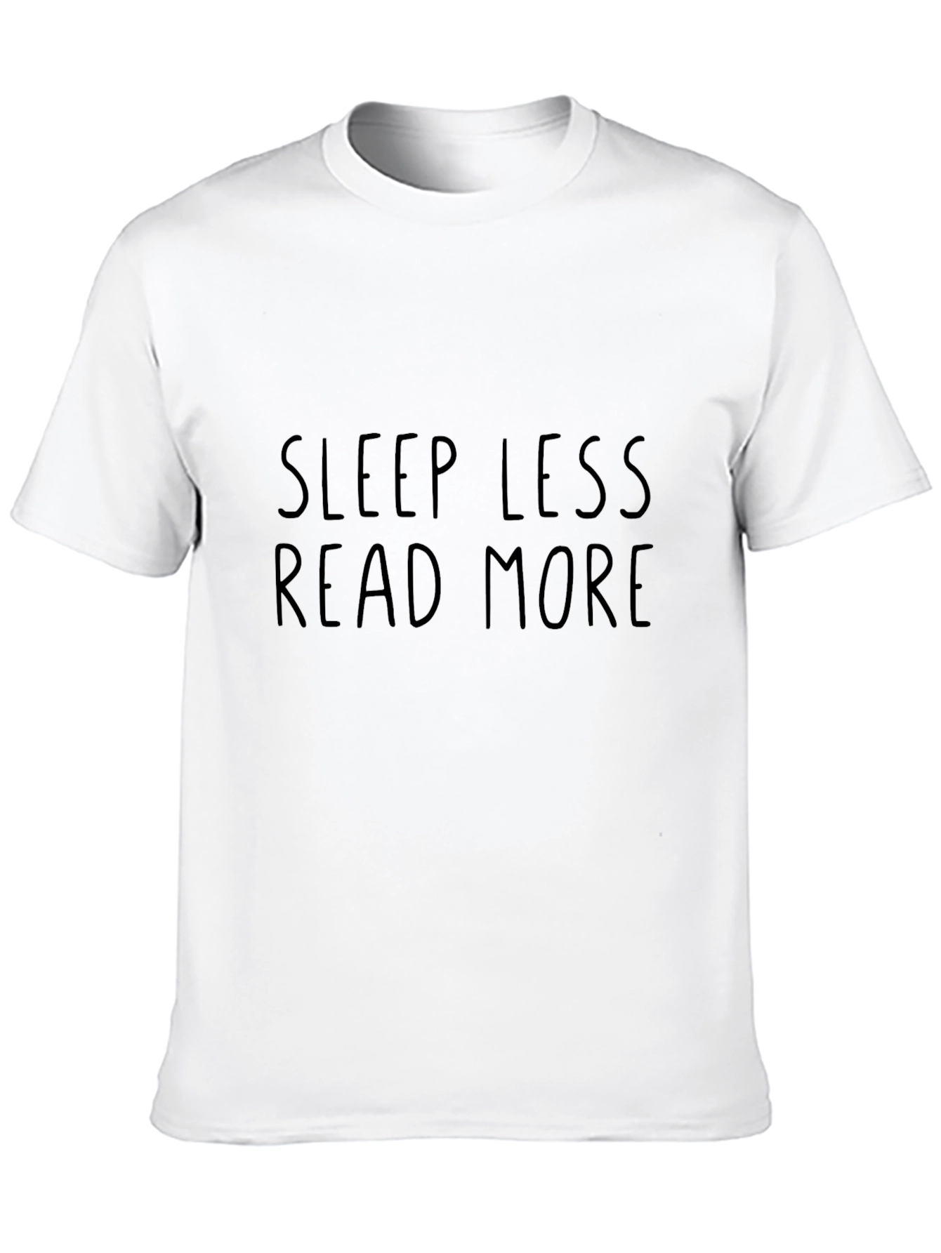 Sleep Less Read More Graphic Tee - Black