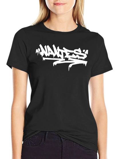 Cool Graphic Tee - Wanted Graffiti Style Print