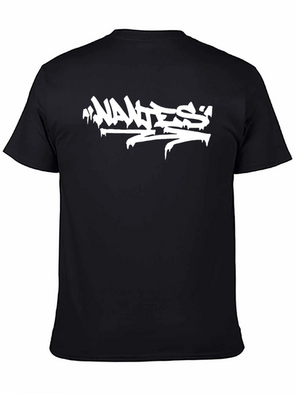 Cool Graphic Tee - Wanted Graffiti Style Print