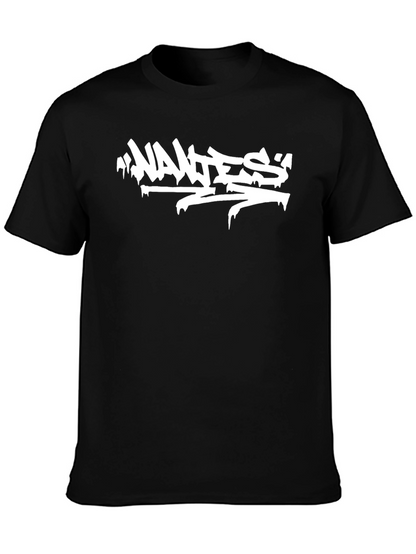 Cool Graphic Tee - Wanted Graffiti Style Print