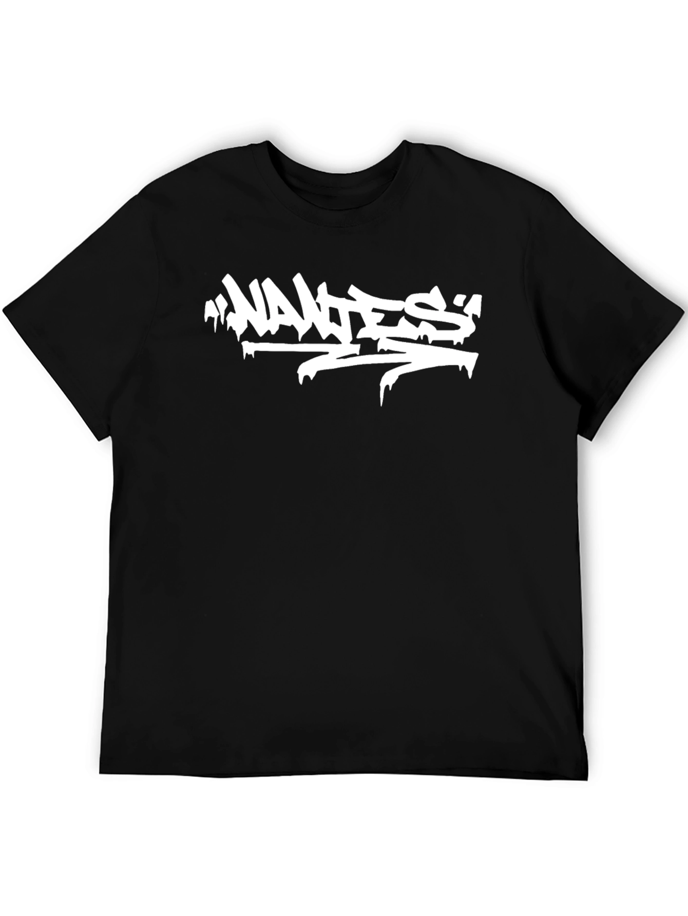 Cool Graphic Tee - Wanted Graffiti Style Print